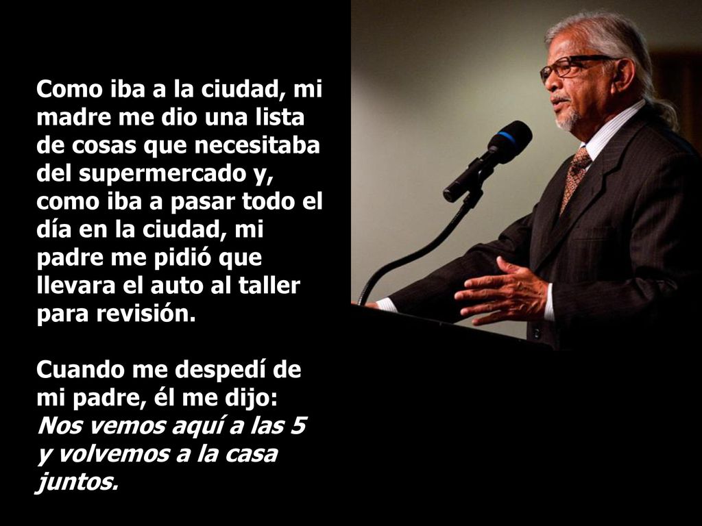 Como iba a la ciudad, mi madre me dio una lista de cosas que necesitaba del supermercado y, como iba a pasar todo el día en la ciudad, mi padre me pidió que llevara el auto al taller para revisión.