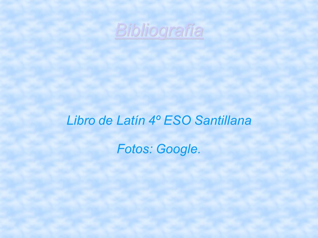 Libro de Latín 4º ESO Santillana Fotos: Google.