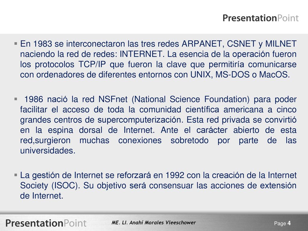 En 1983 se interconectaron las tres redes ARPANET, CSNET y MILNET naciendo la red de redes: INTERNET. La esencia de la operación fueron los protocolos TCP/IP que fueron la clave que permitiría comunicarse con ordenadores de diferentes entornos con UNIX, MS-DOS o MacOS.