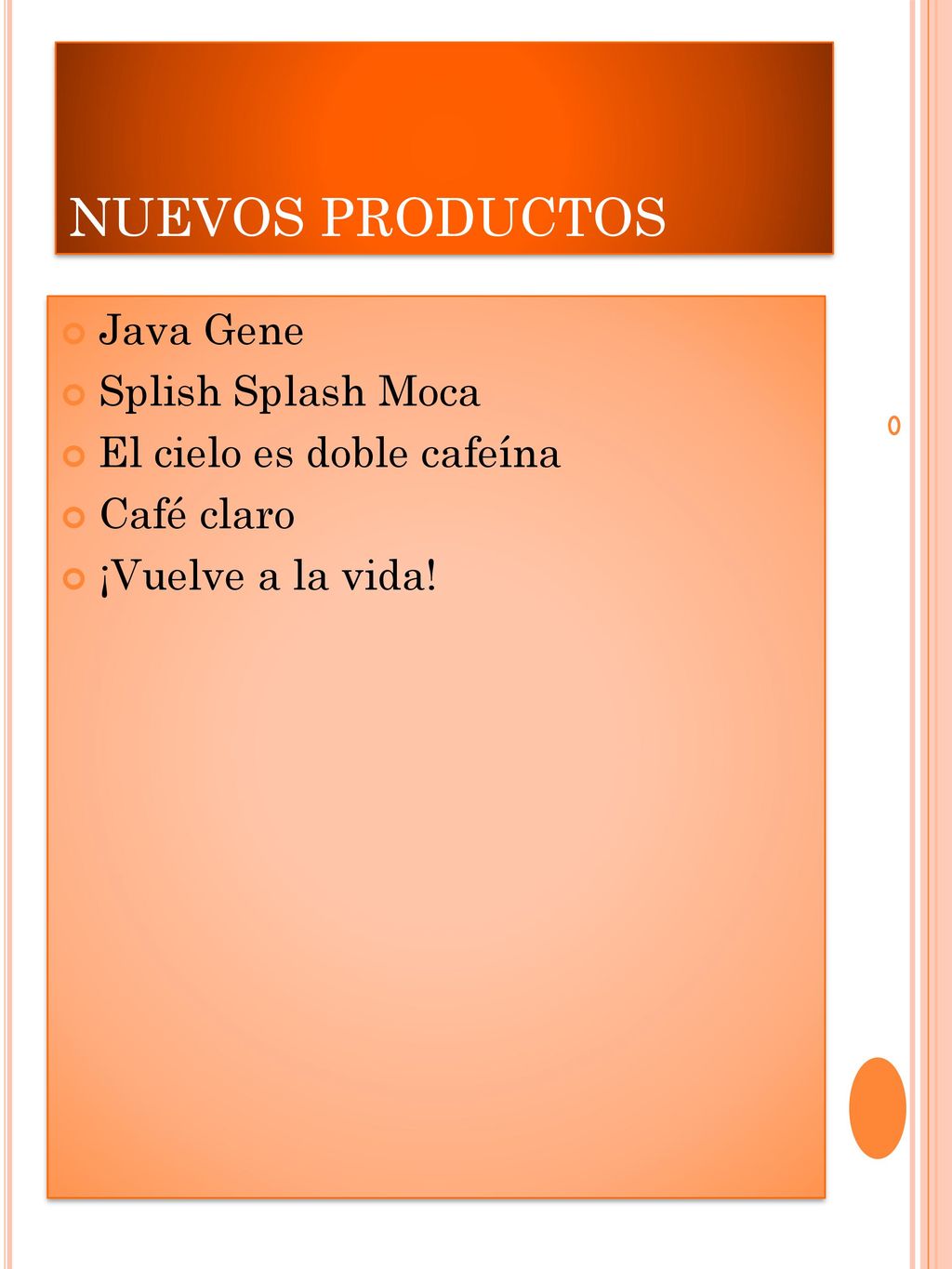 NUEVOS PRODUCTOS Java Gene Splish Splash Moca