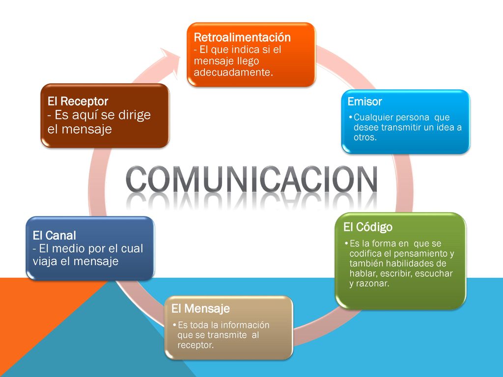 Retroalimentación - El que indica si el mensaje llego adecuadamente.