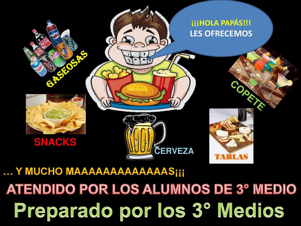 ATENDIDO POR LOS ALUMNOS DE 3° MEDIO Preparado por los 3° Medios