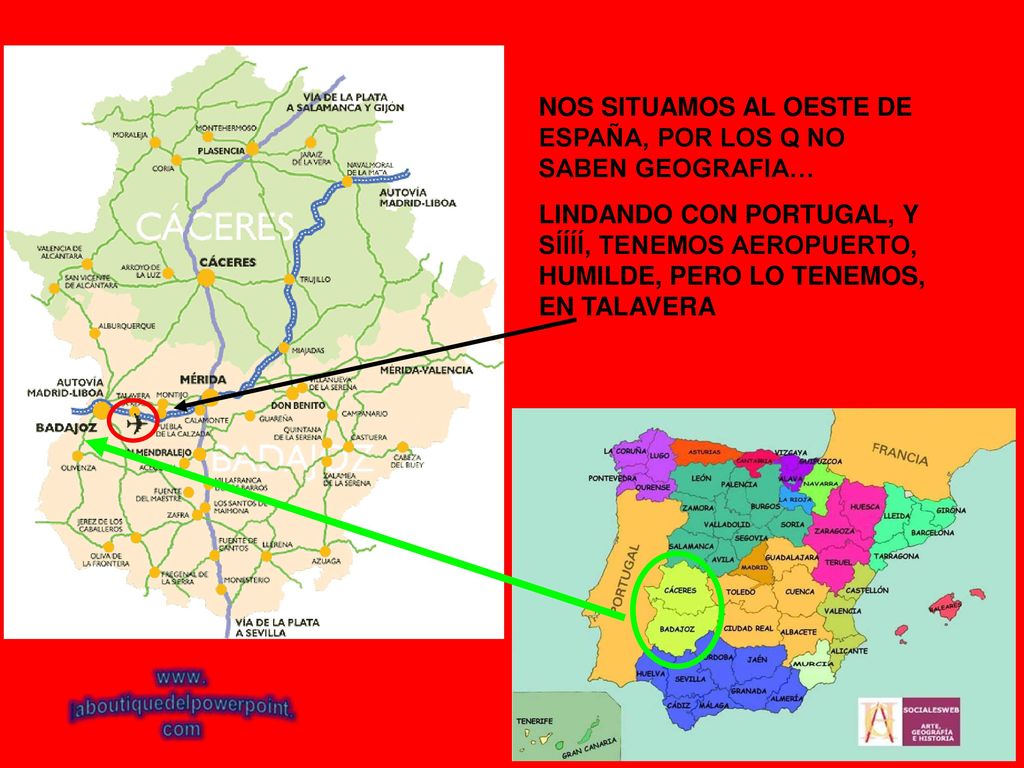 NOS SITUAMOS AL OESTE DE ESPAÑA, POR LOS Q NO SABEN GEOGRAFIA…