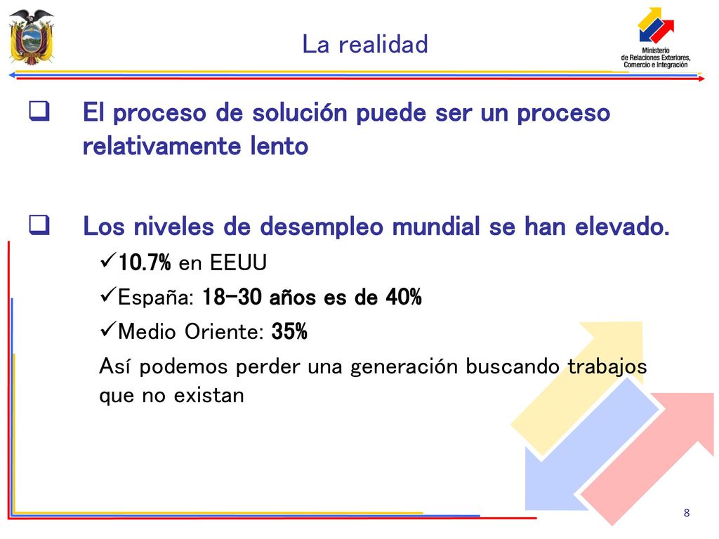 El proceso de solución puede ser un proceso relativamente lento