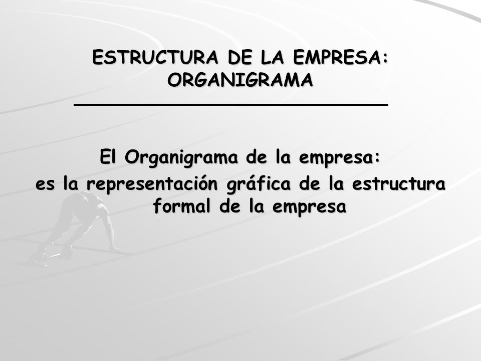 ESTRUCTURA DE LA EMPRESA: ORGANIGRAMA