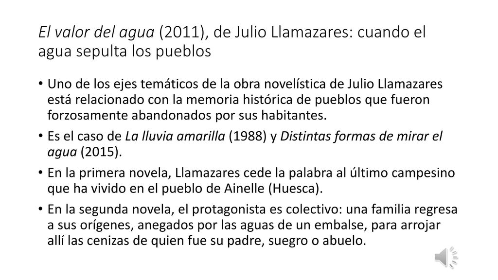 El valor del agua (2011), de Julio Llamazares: cuando el agua sepulta los pueblos