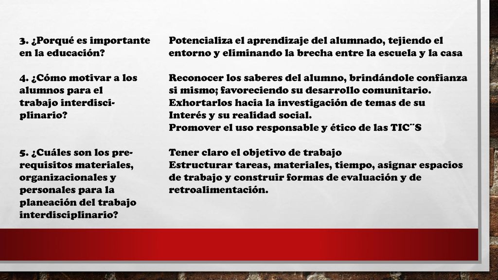 3. ¿Porqué es importante Potencializa el aprendizaje del alumnado, tejiendo el