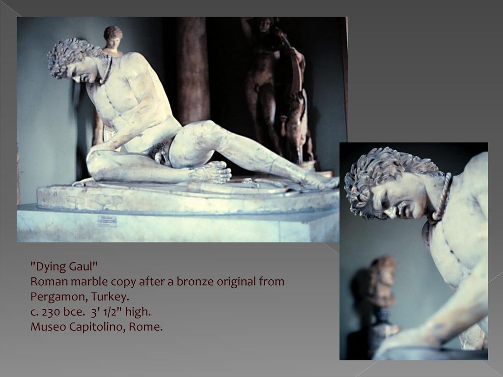 Dying Gaul Roman marble copy after a bronze original from Pergamon, Turkey. c.