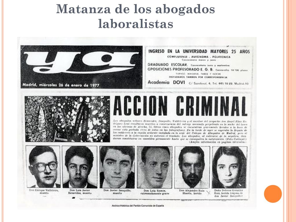 Matanza de los abogados laboralistas