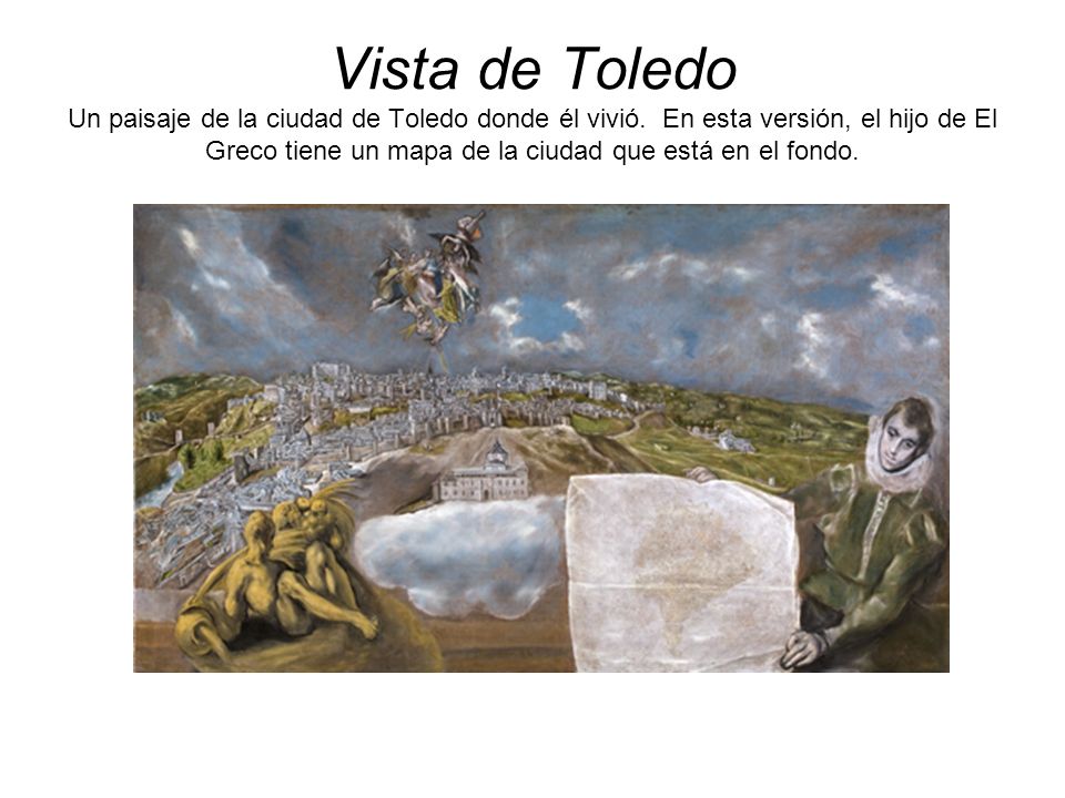 Vista de Toledo Un paisaje de la ciudad de Toledo donde él vivió