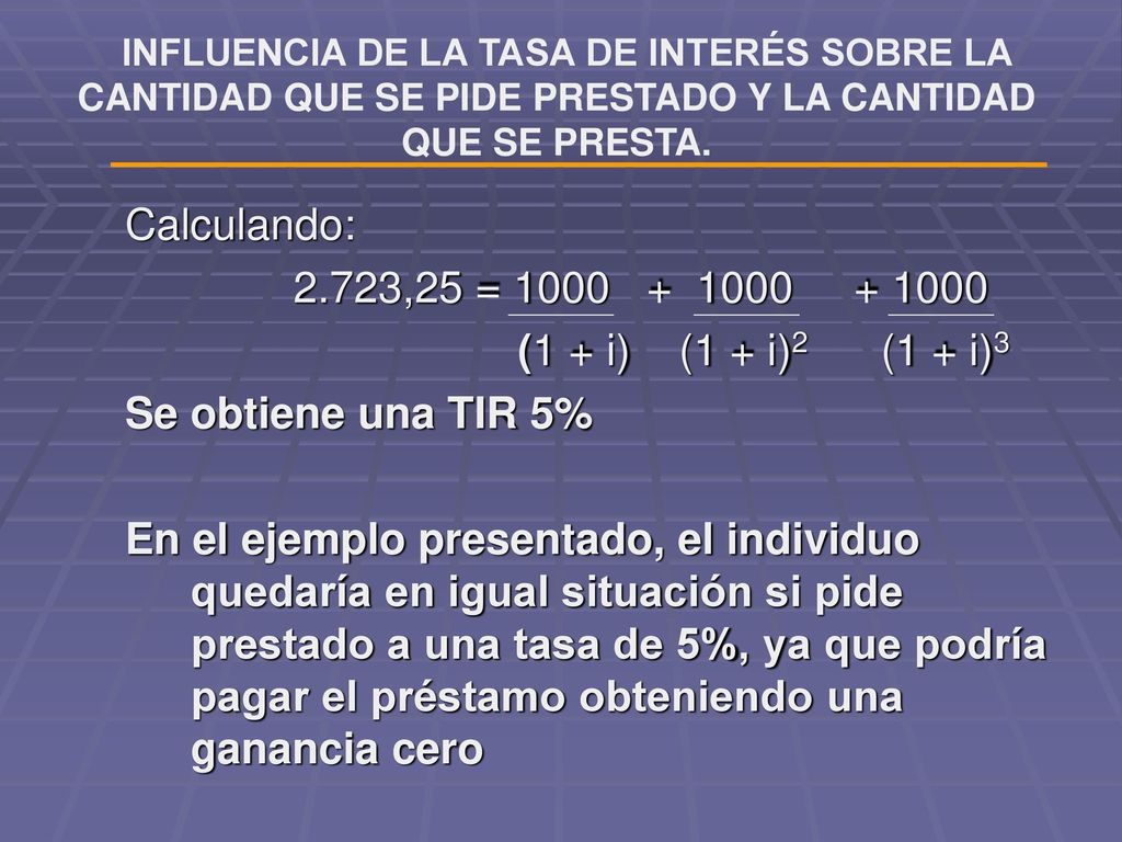 Calculando: 2.723,25 = (1 + i) (1 + i)2 (1 + i)3