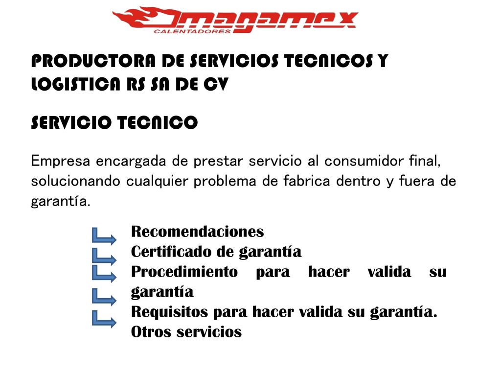 PRODUCTORA DE SERVICIOS TECNICOS Y LOGISTICA RS SA DE CV