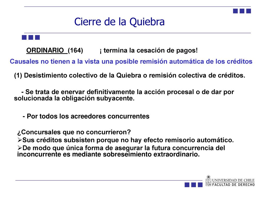 Cierre de la Quiebra ORDINARIO (164) ¡ termina la cesación de pagos!