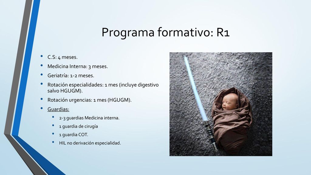 Programa formativo: R1 C.S: 4 meses. Medicina Interna: 3 meses.