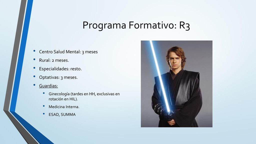 Programa Formativo: R3 Centro Salud Mental: 3 meses Rural: 2 meses.
