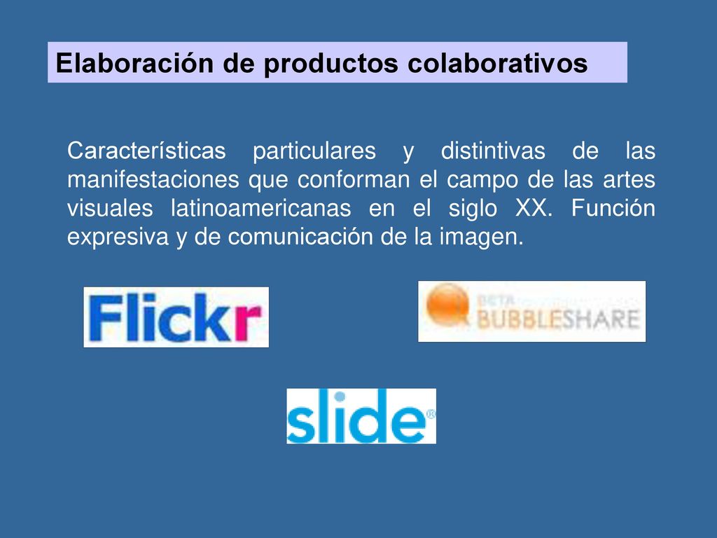 Elaboración de productos colaborativos