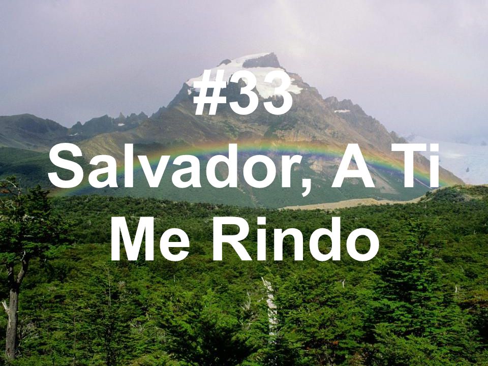 #33 Salvador, A Ti Me Rindo