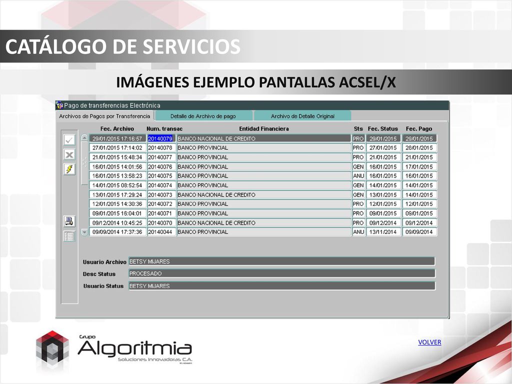 IMÁGENES EJEMPLO PANTALLAS ACSEL/X PORTALES WEB Y APLICACIONES MÓVILES