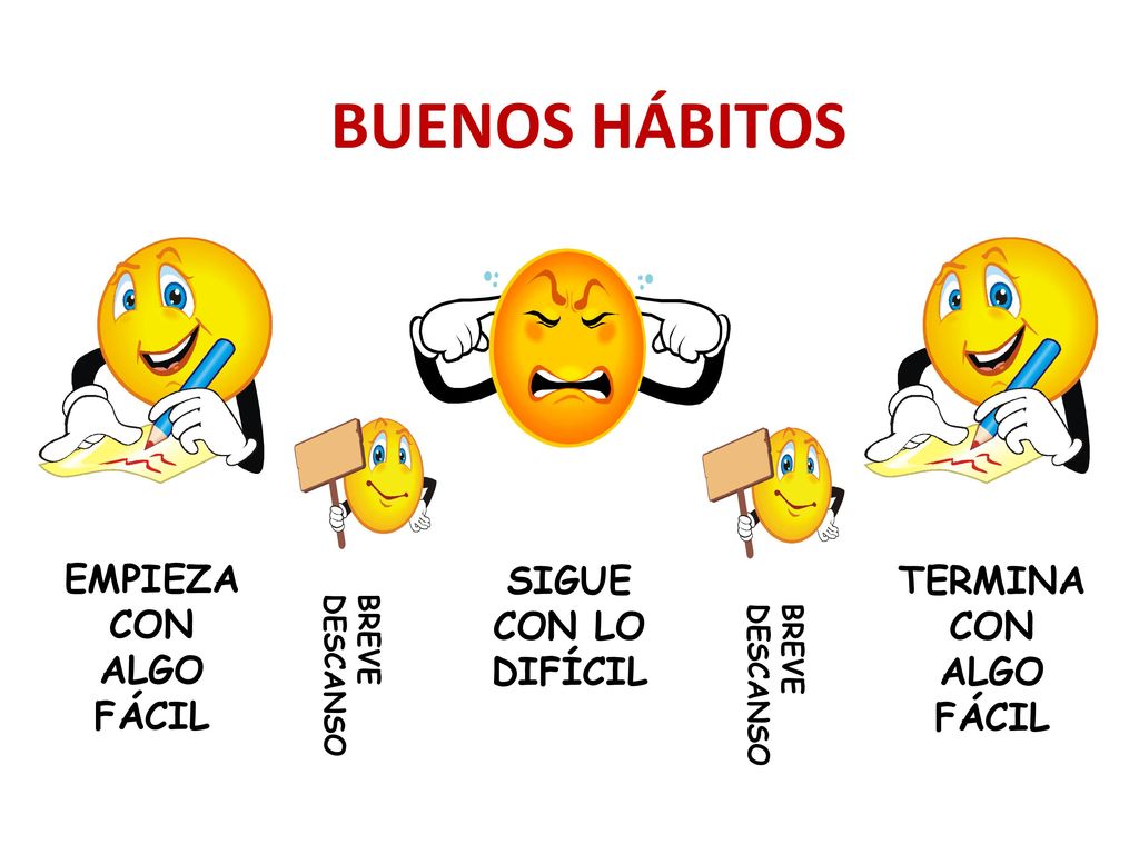 BUENOS HÁBITOS EMPIEZA POR LO FÁCIL EMPIEZA CON ALGO FÁCIL
