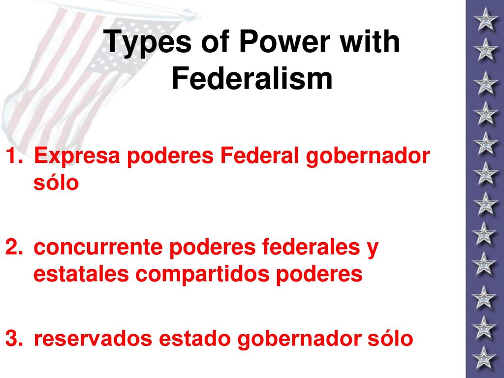 Types of Power with Federalism