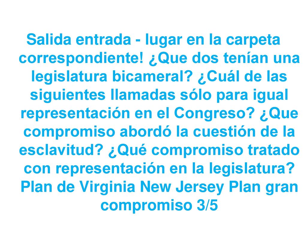 Salida entrada - lugar en la carpeta correspondiente