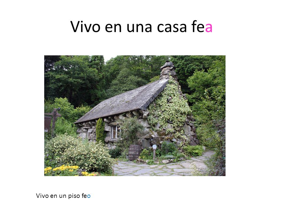 Vivo en una casa fea Vivo en un piso feo