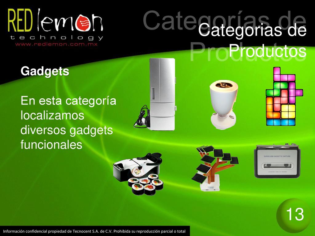Categorías de Productos