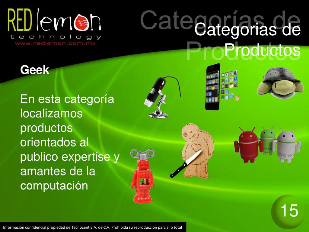 Categorías de Productos