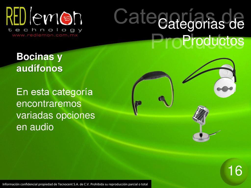 Categorías de Productos