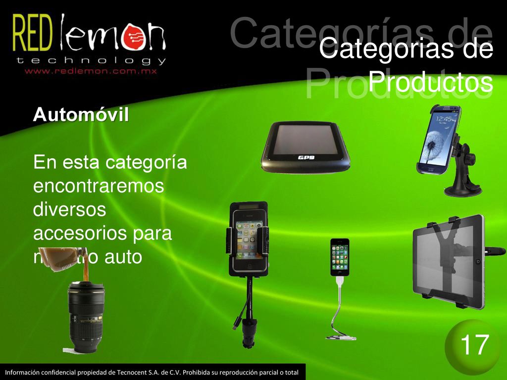 Categorías de Productos