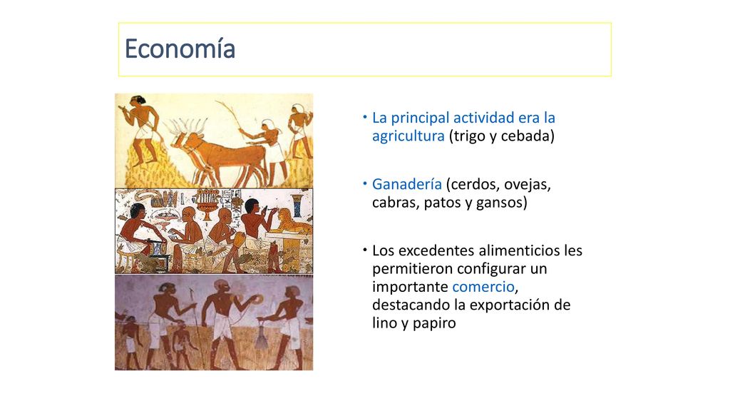 Economía La principal actividad era la agricultura (trigo y cebada)