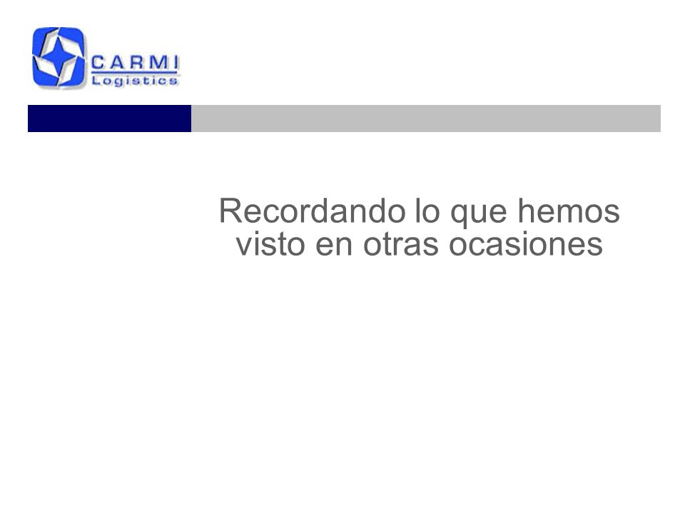 Recordando lo que hemos visto en otras ocasiones