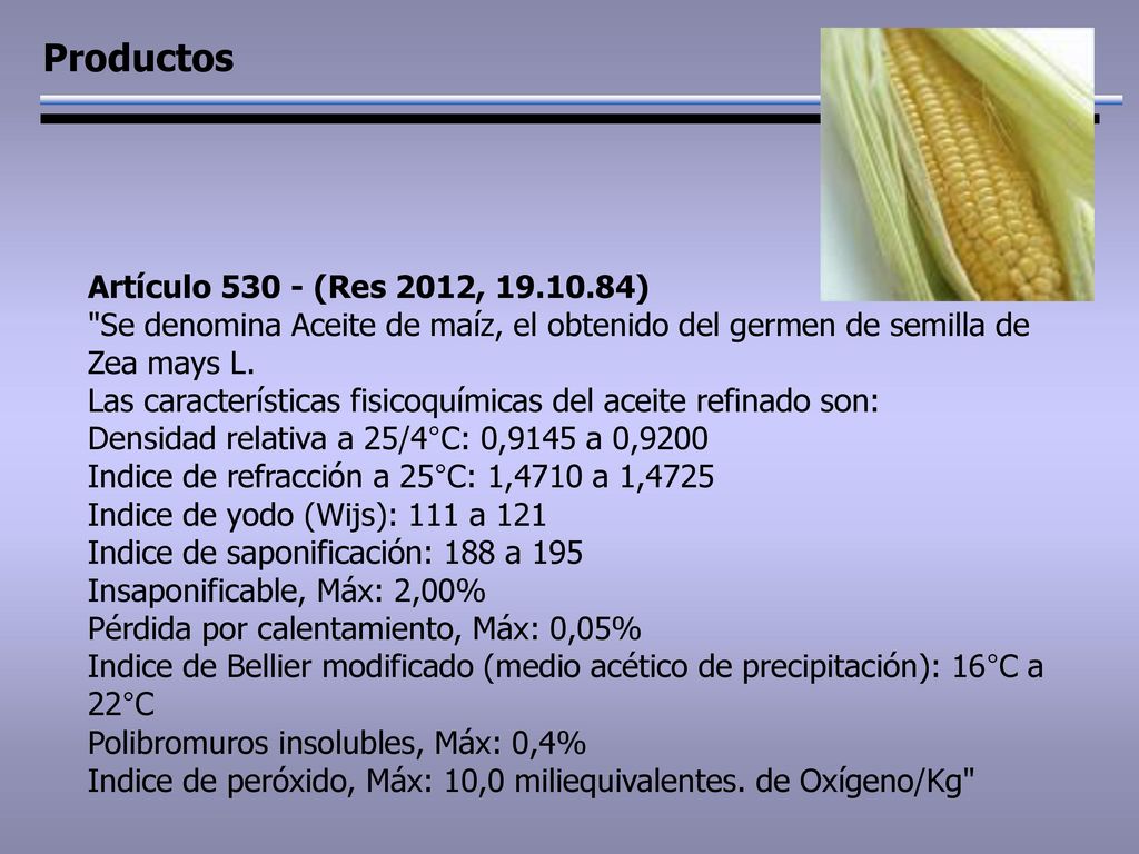 Productos Artículo (Res 2012, )