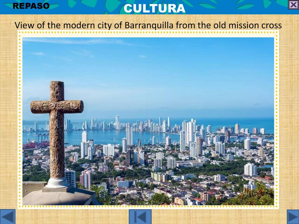 View of the modern city of Barranquilla from the old mission cross