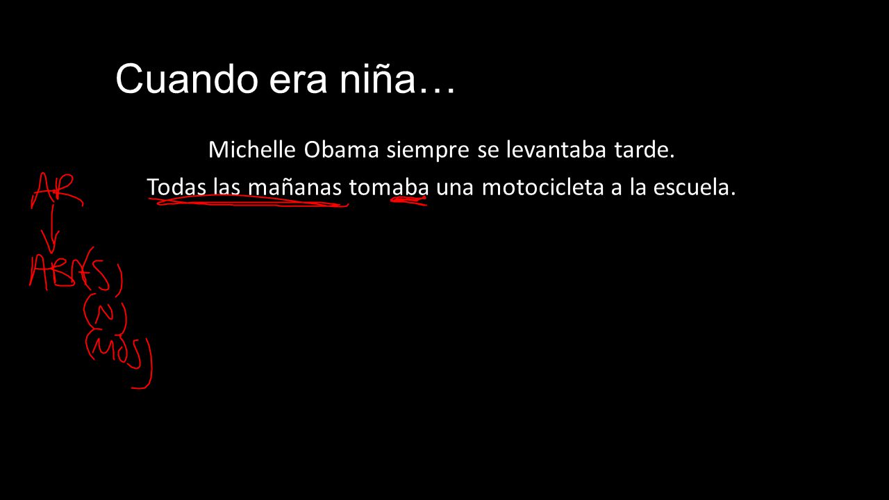 Cuando era niña… Michelle Obama siempre se levantaba tarde.