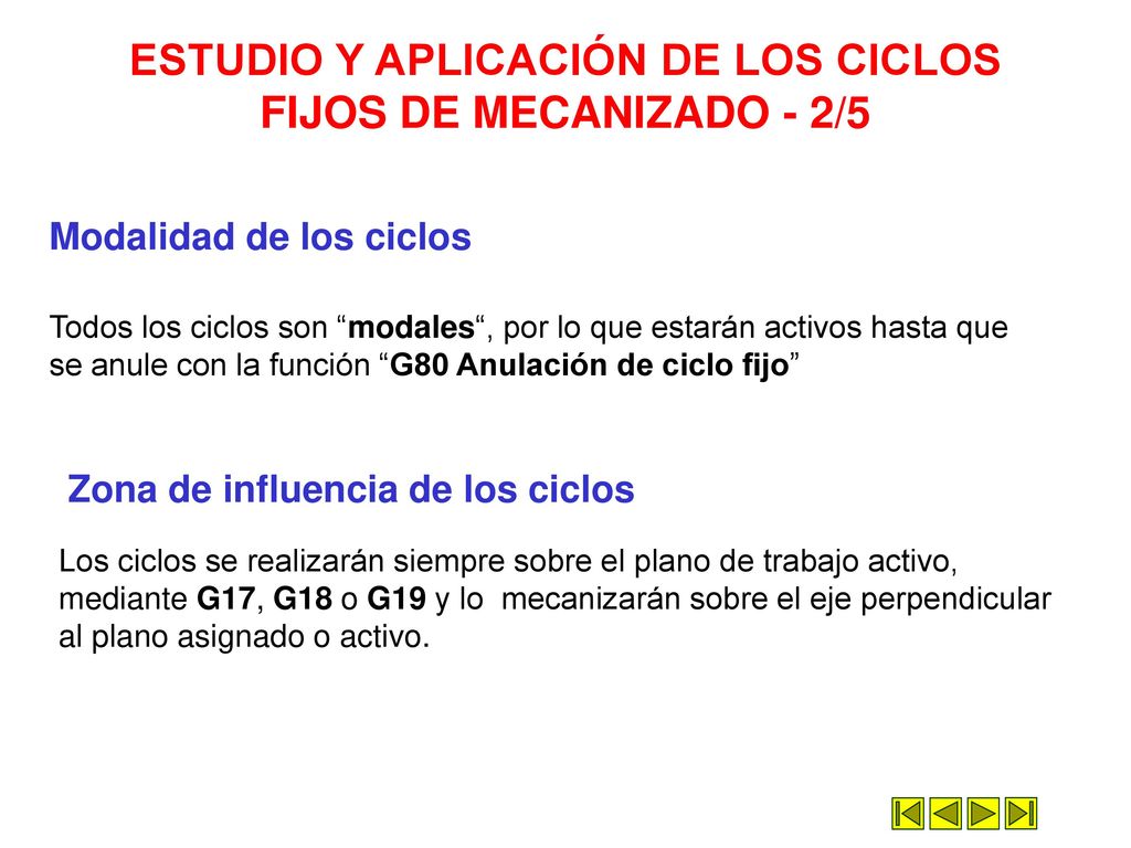 ESTUDIO Y APLICACIÓN DE LOS CICLOS FIJOS DE MECANIZADO - 2/5
