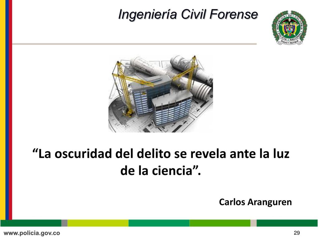 La oscuridad del delito se revela ante la luz de la ciencia .
