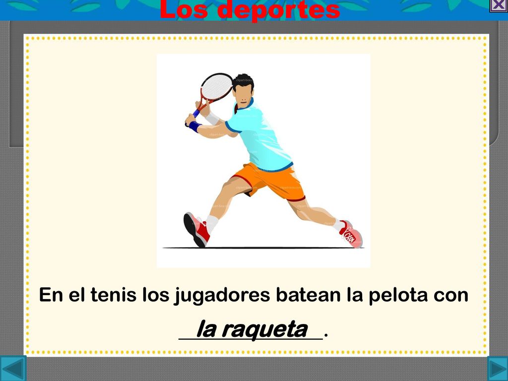 En el tenis los jugadores batean la pelota con