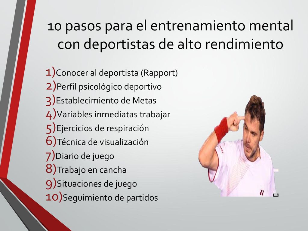 10 pasos para el entrenamiento mental con deportistas de alto rendimiento