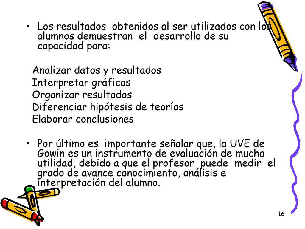 Los resultados obtenidos al ser utilizados con los alumnos demuestran el desarrollo de su capacidad para: