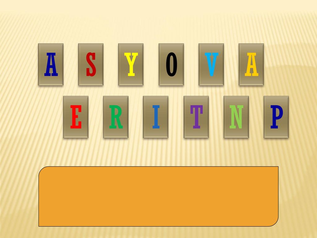 A S Y O V A E R I T N P