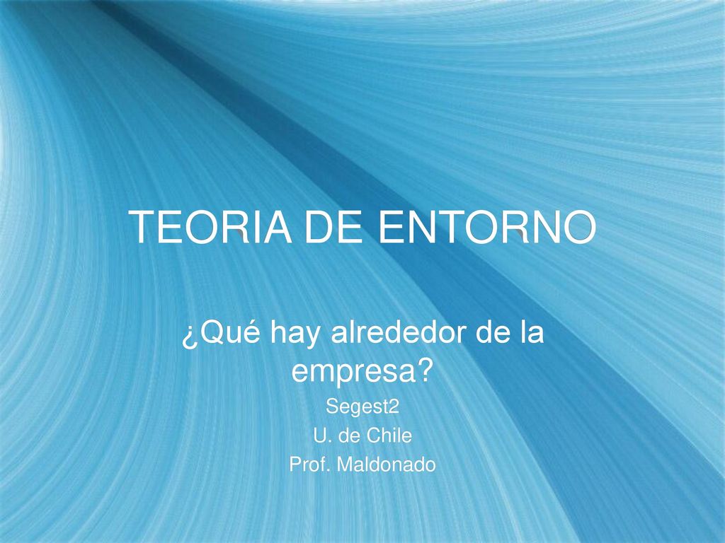 ¿Qué hay alrededor de la empresa Segest2 U. de Chile Prof. Maldonado