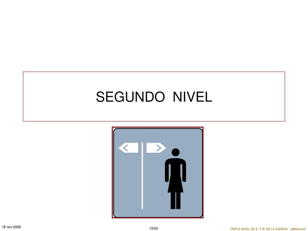 SEGUNDO NIVEL 18 nov 2008 TRIPLE NIVEL DE E. Y R. DE LA CIENCIA. JMMorenoV