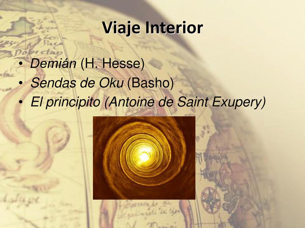Viaje Interior Demián (H. Hesse) Sendas de Oku (Basho)