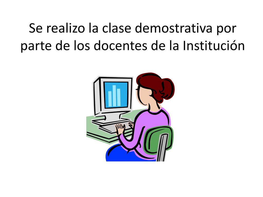 Se realizo la clase demostrativa por parte de los docentes de la Institución
