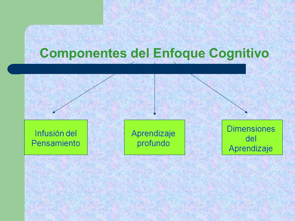 Componentes del Enfoque Cognitivo