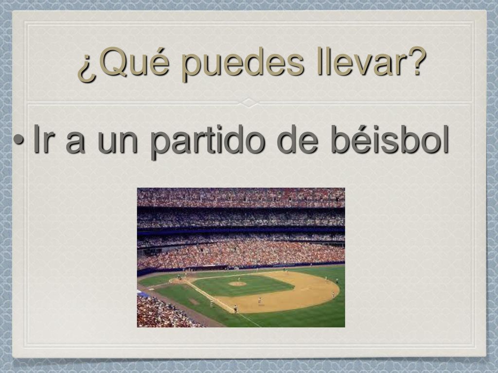 Ir a un partido de béisbol