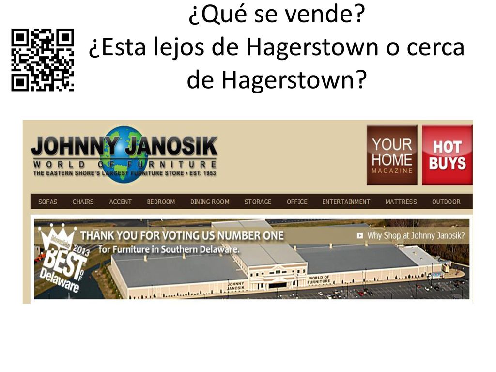 ¿Qué se vende ¿Esta lejos de Hagerstown o cerca de Hagerstown