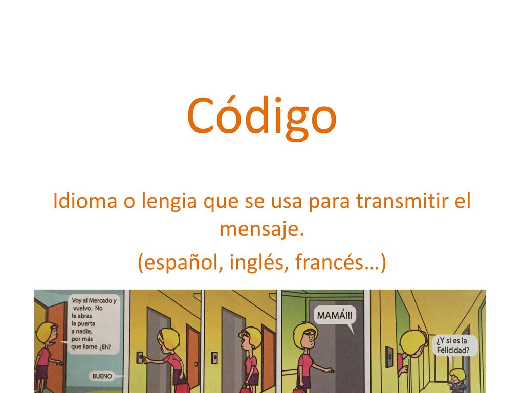 Código Idioma o lengia que se usa para transmitir el mensaje.