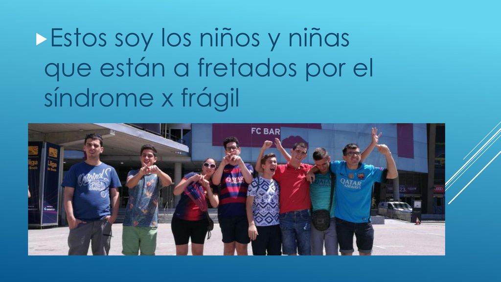 Estos soy los niños y niñas que están a fretados por el síndrome x frágil